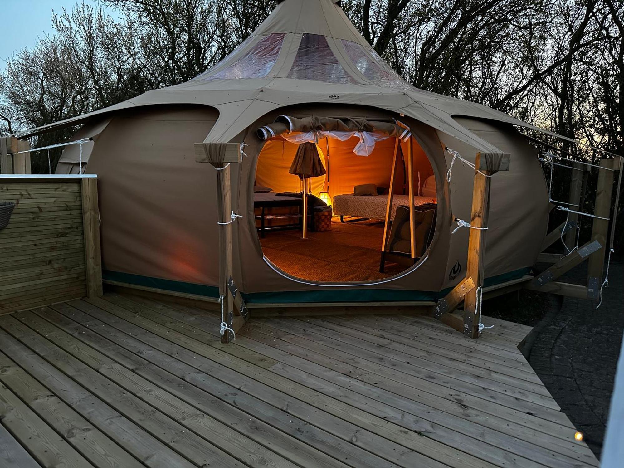 Romantic Luxus Glamping 1 Idestrup Bagian luar foto